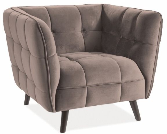 Lounge Chair Castello 1 | size: Width: 92cm, Height: 78cm, Depth: 85cm | color: Beige | image: 1 | variant: 1004973