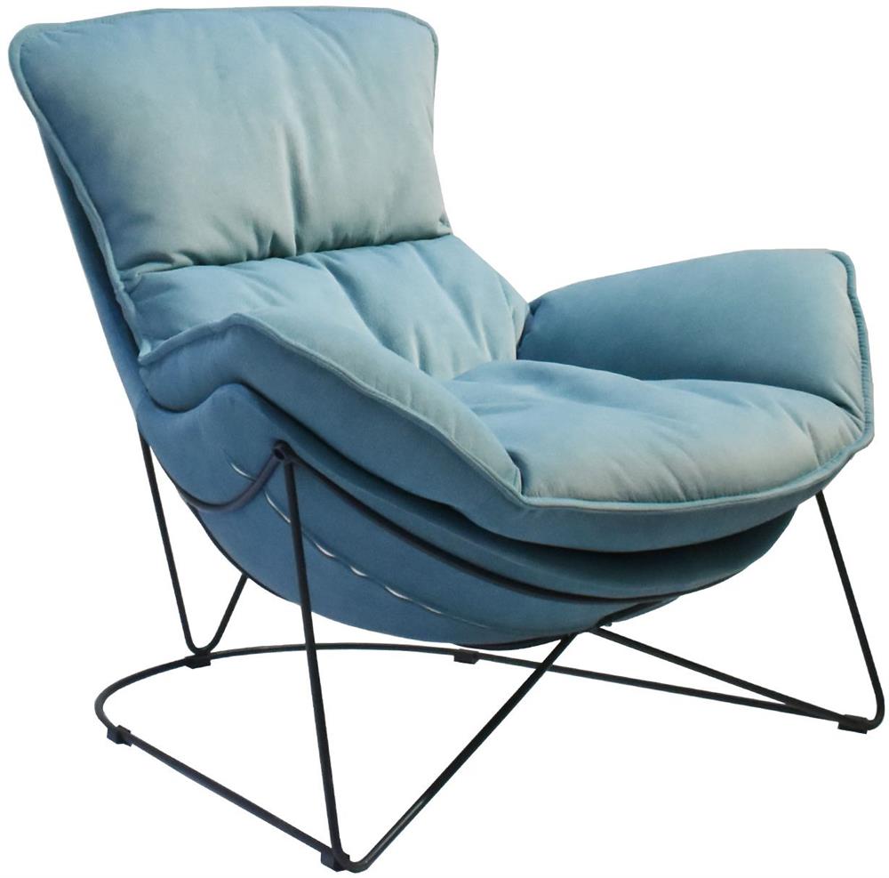 Lounge Chair Chichester | size: Width: 88cm, Height: 84cm, Depth: 96cm | color: Blue | image: 1 | variant: 1000960