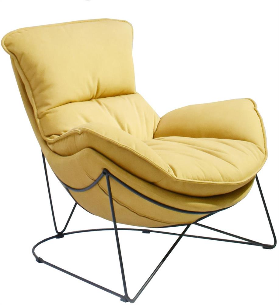 Lounge Chair Chichester | size: Width: 88cm, Height: 84cm, Depth: 96cm | color: Yellow | image: 1 | variant: 1000958