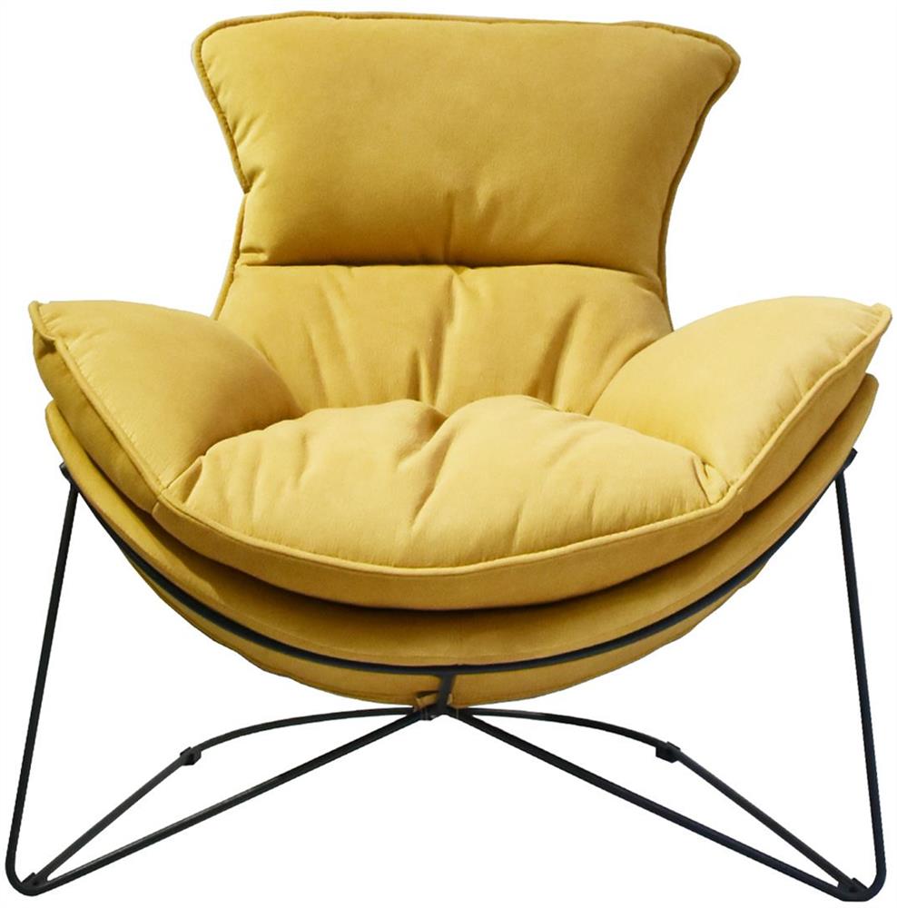 Lounge Chair Chichester | size: Width: 88cm, Height: 84cm, Depth: 96cm | color: Yellow | image: 2 | variant: 1000958