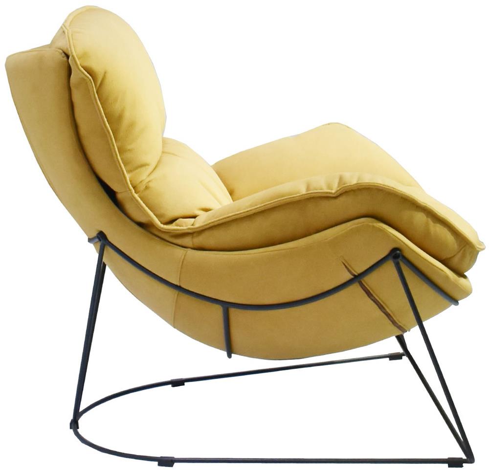 Lounge Chair Chichester | size: Width: 88cm, Height: 84cm, Depth: 96cm | color: Yellow | image: 3 | variant: 1000958