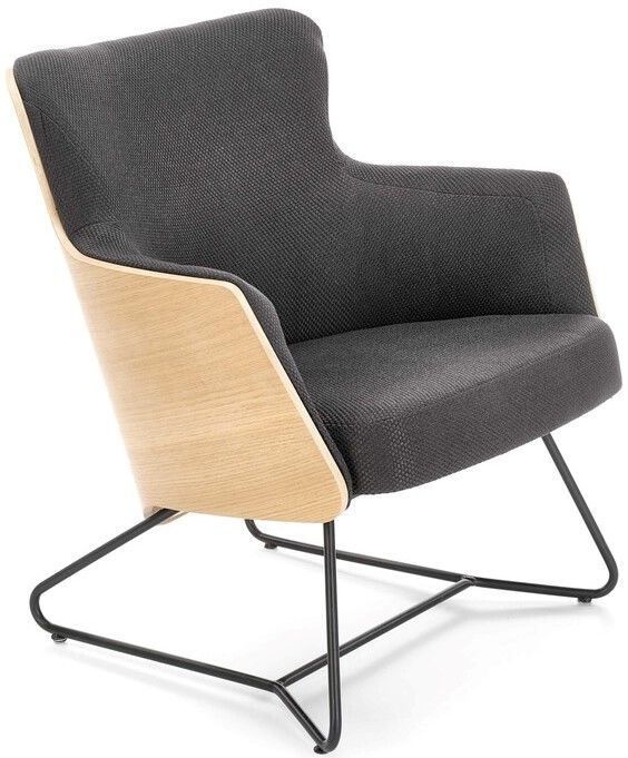 Lounge Chair Chillout | size: Width: 74cm, Height: 79cm, Depth: 67cm | color: Beige/Grey | image: 1 | variant: 1004616