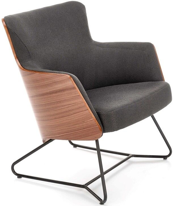 Lounge Chair Chillout | size: Width: 74cm, Height: 79cm, Depth: 67cm | color: Brown/Grey | image: 1 | variant: 1004615