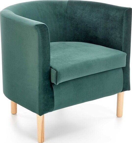 Lounge Chair Clubby 2 | size: Width: 66cm, Height: 64cm, Depth: 58cm | color: Green | image: 1 | variant: 1004620