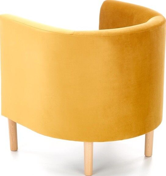 Lounge Chair Clubby 2 | size: Width: 66cm, Height: 64cm, Depth: 58cm | color: Yellow | image: 3 | variant: 1004618