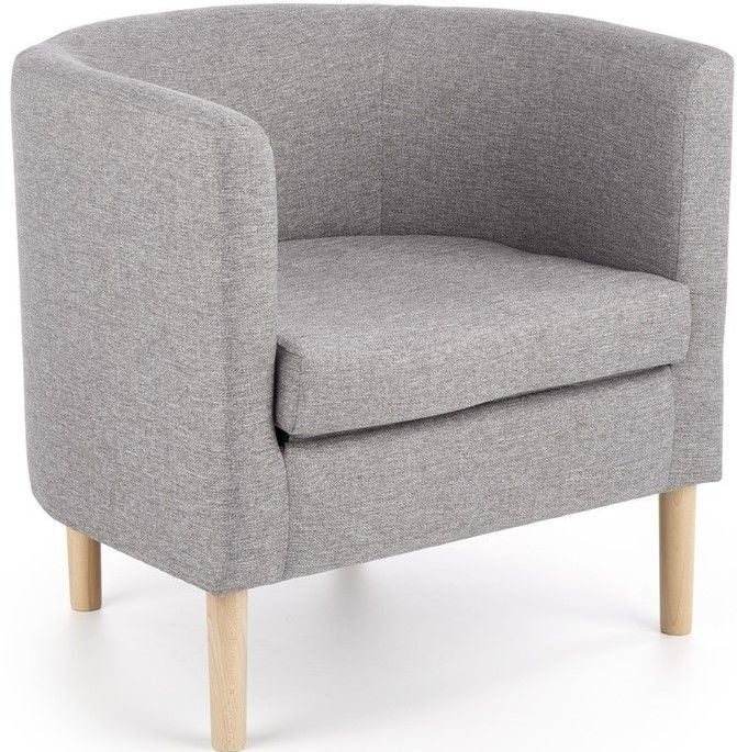 Lounge Chair Clubby | size: Width: 66cm, Height: 64cm, Depth: 58cm | color: Gray | image: 1 | variant: 1011386