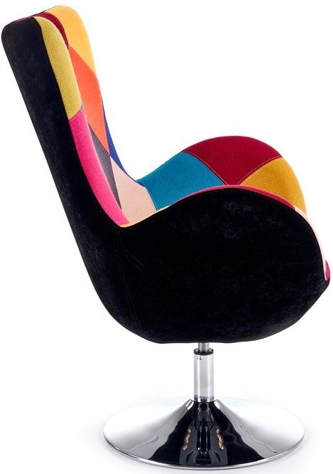 Lounge Chair Crawley | size: Width: 76cm, Height: 95cm, Depth: 75cm | color: Multicolored | image: 2 | variant: 1002701