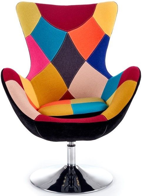 Lounge Chair Crawley | size: Width: 76cm, Height: 95cm, Depth: 75cm | color: Multicolored | image: 5 | variant: 1002701