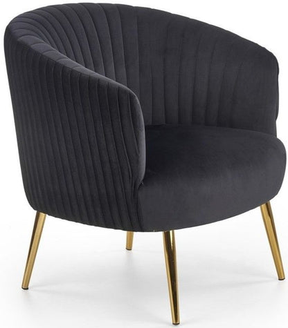 Lounge Chair Crown | size: Width: 78cm, Height: 80cm, Depth: 72cm | color: Black | image: 1 | variant: 1004631