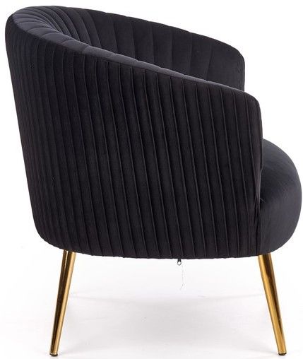 Lounge Chair Crown | size: Width: 78cm, Height: 80cm, Depth: 72cm | color: Black | image: 3 | variant: 1004631