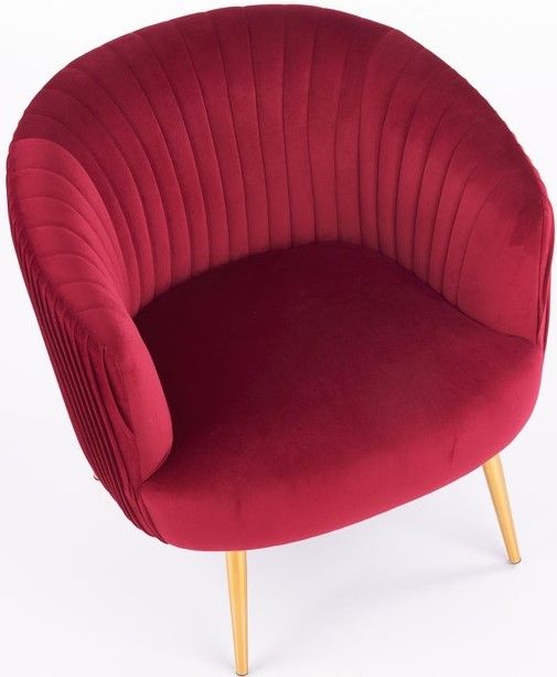 Lounge Chair Crown | size: Width: 78cm, Height: 80cm, Depth: 72cm | color: Red | image: 7 | variant: 1004629