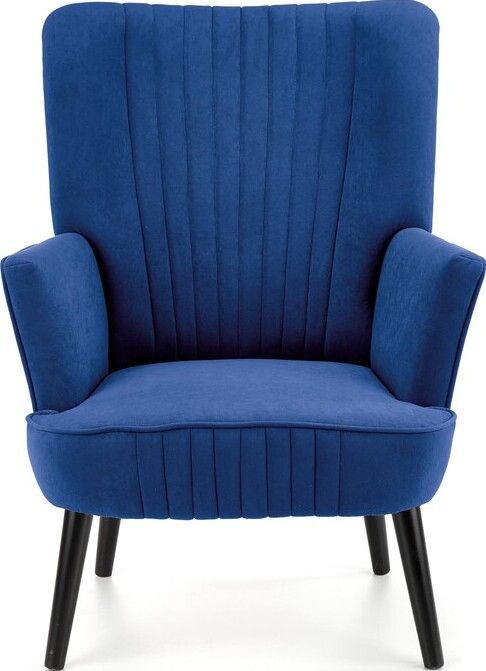 Lounge Chair Delgado | size: Width: 75cm, Height: 100cm, Depth: 70cm | color: Blue | image: 2 | variant: 1004637
