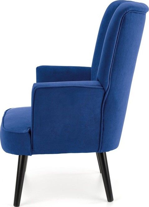 Lounge Chair Delgado | size: Width: 75cm, Height: 100cm, Depth: 70cm | color: Blue | image: 3 | variant: 1004637