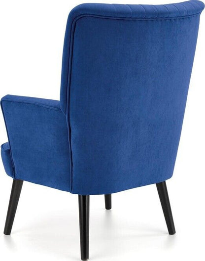 Lounge Chair Delgado | size: Width: 75cm, Height: 100cm, Depth: 70cm | color: Blue | image: 4 | variant: 1004637