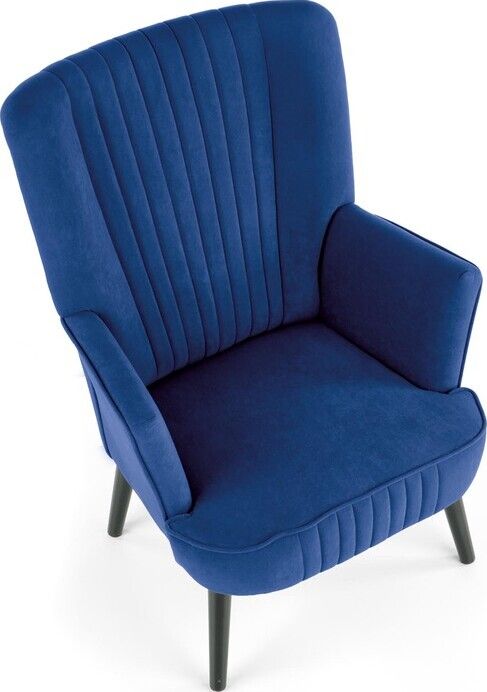 Lounge Chair Delgado | size: Width: 75cm, Height: 100cm, Depth: 70cm | color: Blue | image: 5 | variant: 1004637