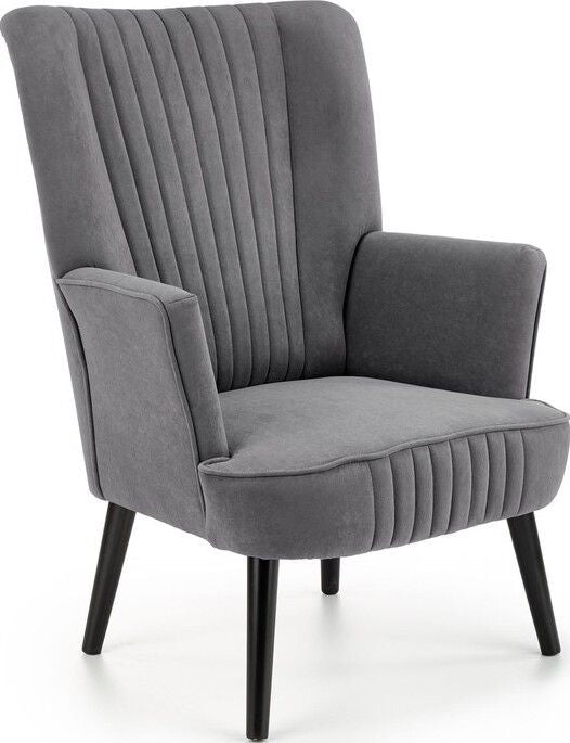 Lounge Chair Delgado | size: Width: 75cm, Height: 100cm, Depth: 70cm | color: Gray | image: 1 | variant: 1004635