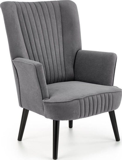 Lounge Chair Delgado | size: Width: 75cm, Height: 100cm, Depth: 70cm | color: Gray | image: 1 | variant: 1004635