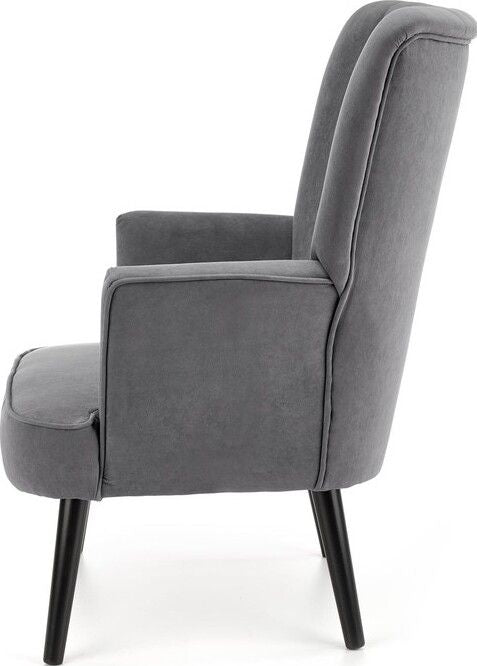 Lounge Chair Delgado | size: Width: 75cm, Height: 100cm, Depth: 70cm | color: Gray | image: 3 | variant: 1004635