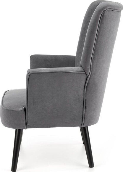 Lounge Chair Delgado | size: Width: 75cm, Height: 100cm, Depth: 70cm | color: Gray | image: 3 | variant: 1004635