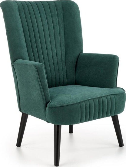 Lounge Chair Delgado | size: Width: 75cm, Height: 100cm, Depth: 70cm | color: Green | image: 1 | variant: 1004636