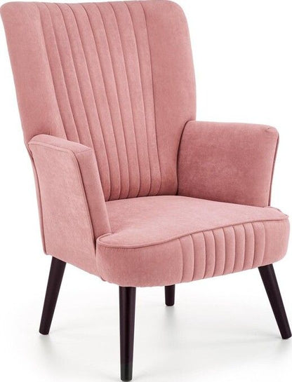 Lounge Chair Delgado | size: Width: 75cm, Height: 100cm, Depth: 70cm | color: Pink | image: 1 | variant: 1004634