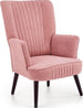 Lounge Chair Delgado | size: Width: 75cm, Height: 100cm, Depth: 70cm | color: Pink | image: 1 | variant: 1004634