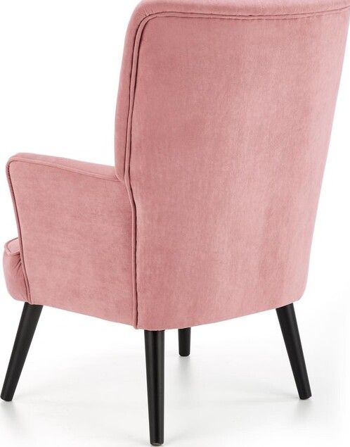 Lounge Chair Delgado | size: Width: 75cm, Height: 100cm, Depth: 70cm | color: Pink | image: 3 | variant: 1004634