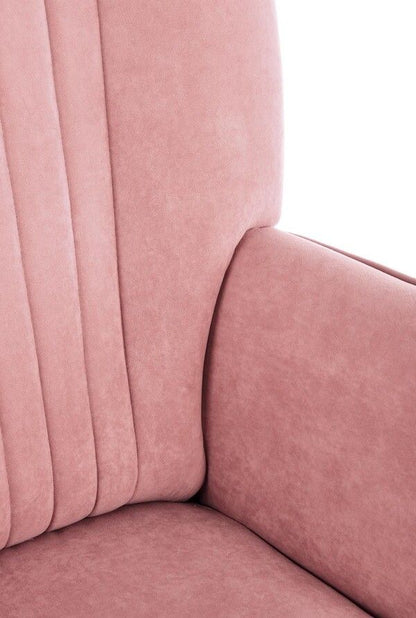 Lounge Chair Delgado | size: Width: 75cm, Height: 100cm, Depth: 70cm | color: Pink | image: 7 | variant: 1004634