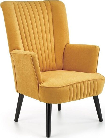 Lounge Chair Delgado | size: Width: 75cm, Height: 100cm, Depth: 70cm | color: Yellow | image: 1 | variant: 1004633