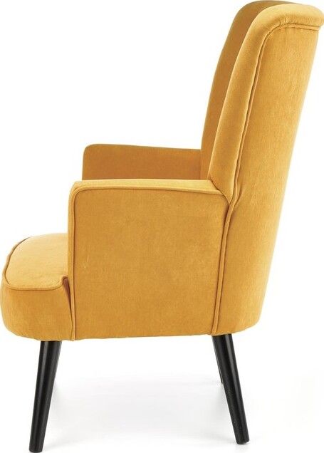 Lounge Chair Delgado | size: Width: 75cm, Height: 100cm, Depth: 70cm | color: Yellow | image: 2 | variant: 1004633