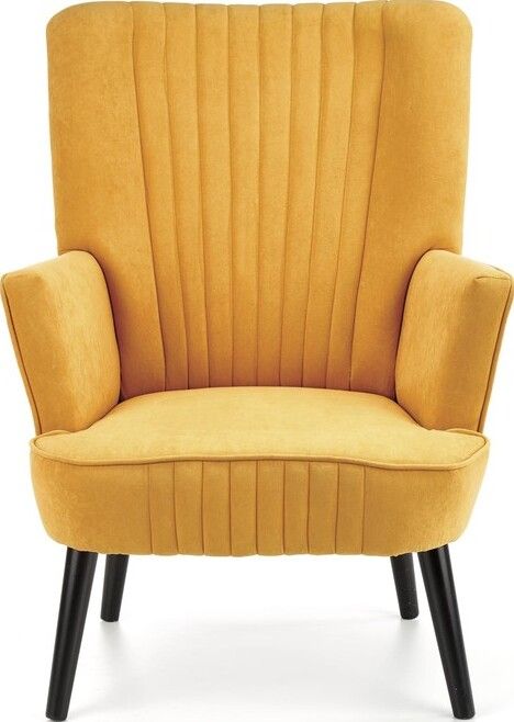 Lounge Chair Delgado | size: Width: 75cm, Height: 100cm, Depth: 70cm | color: Yellow | image: 5 | variant: 1004633