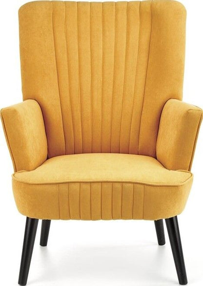 Lounge Chair Delgado | size: Width: 75cm, Height: 100cm, Depth: 70cm | color: Yellow | image: 5 | variant: 1004633