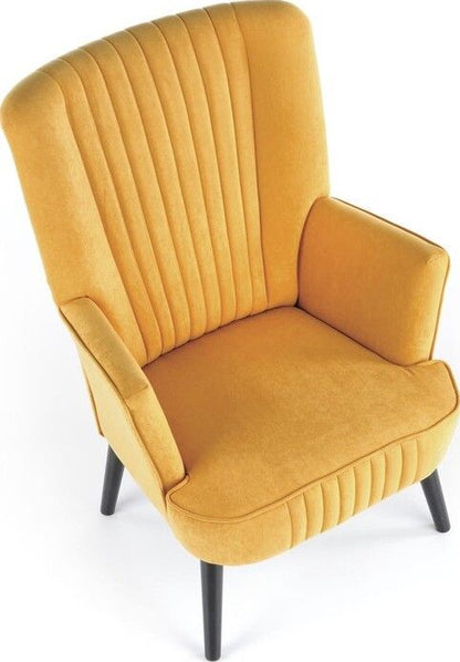 Lounge Chair Delgado | size: Width: 75cm, Height: 100cm, Depth: 70cm | color: Yellow | image: 6 | variant: 1004633