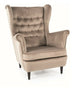 Lounge Chair Derby | size: Width: 92cm, Height: 101cm, Depth: 82cm | color: Beige | image: 0 | variant: 1004050