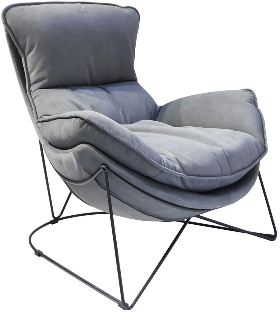 Lounge Chair Diva | size: Width: 88cm, Height: 84cm, Depth: 96cm | color: Gray | image: 1 | variant: 1004794