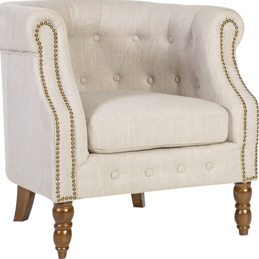Lounge Chair East Berkhamsted | size: Width: 83cm, Height: 78cm, Depth: 75cm | color: Beige | image: 1 | variant: 1005114