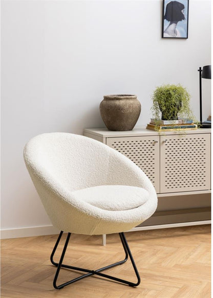 Lounge Chair East Maardu | size: Width: 82cm, Height: 81cm, Depth: 71cm | color: Cream color | image: 4 | variant: 1005959