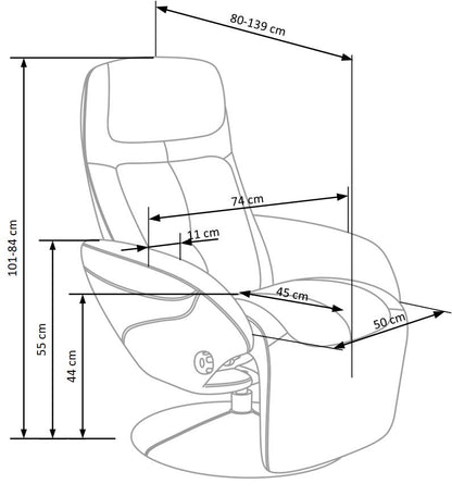 Lounge Chair East Newcastle | size: Width: 77cm, Height: 101cm, Depth: 80cm | color: Gray | image: 2 | variant: 1006926