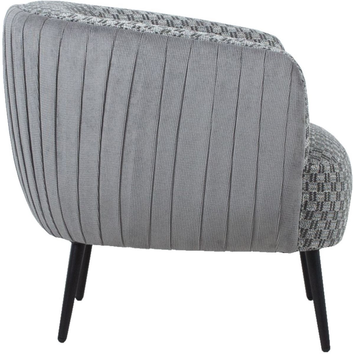Lounge Chair East Sandwich | size: Width: 77cm, Height: 80cm, Depth: 74cm | color: Gray | image: 3 | variant: 1005382