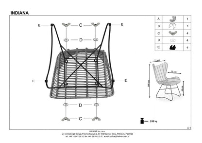 Lounge Chair East Yamoussoukro | size: Width: 69cm, Height: 103cm, Depth: 70cm | color: Beige | image: 9 | variant: 1006919