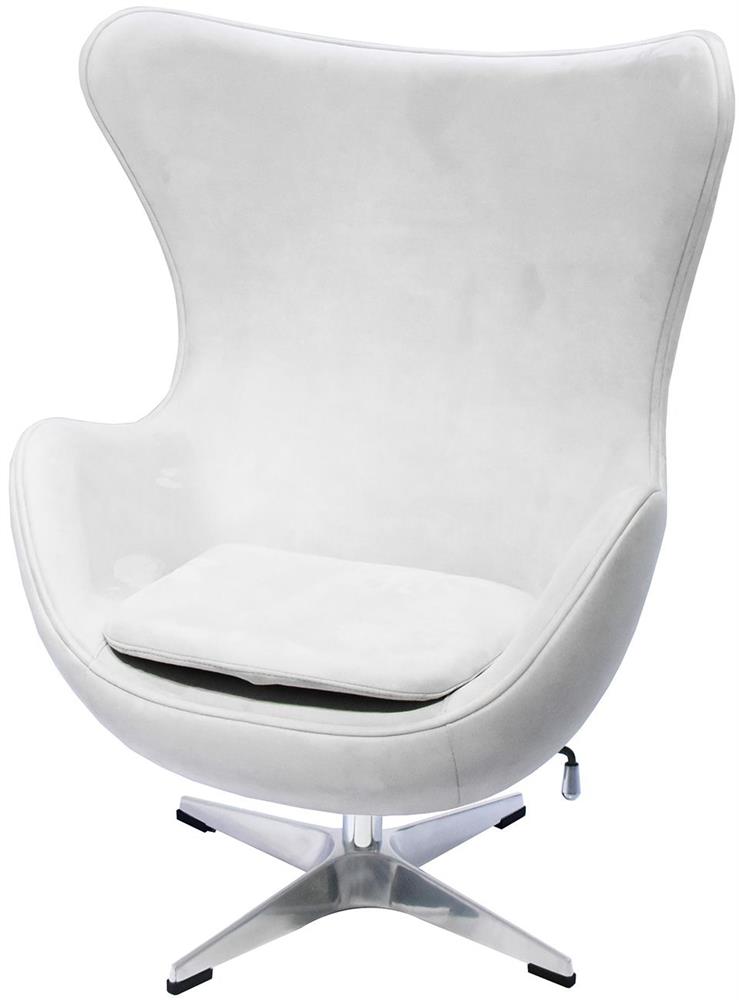 Lounge Chair Falmouth | size: Width: 78cm, Height: 104cm, Depth: 87cm | color: White | image: 2 | variant: 1000995