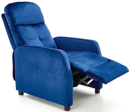 Lounge Chair Felipe 2 1 | size: Width: 64cm, Height: 76cm, Depth: 84cm | color: Blue | image: 2 | variant: 1004651