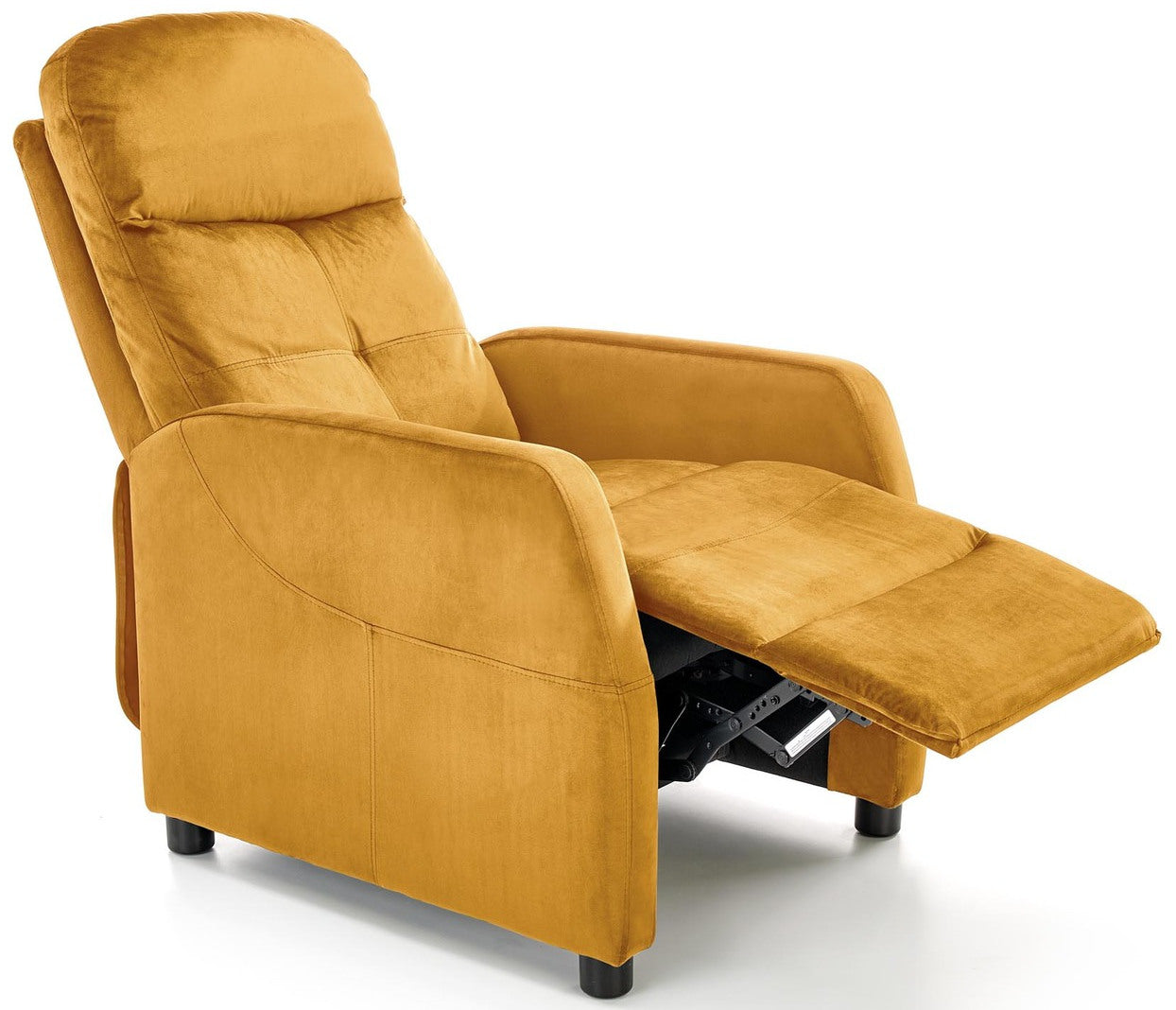 Lounge Chair Felipe 2 1 | size: Width: 64cm, Height: 76cm, Depth: 84cm | color: Yellow | image: 2 | variant: 1004652