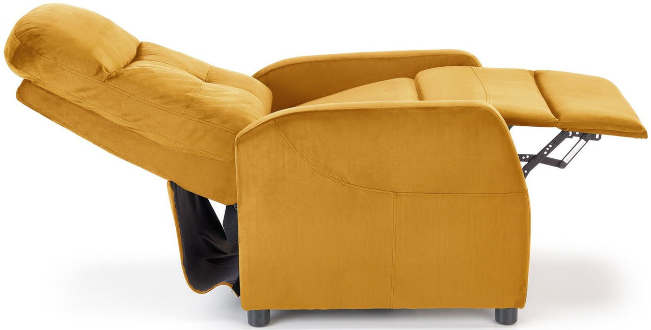 Lounge Chair Felipe 2 1 | size: Width: 64cm, Height: 76cm, Depth: 84cm | color: Yellow | image: 3 | variant: 1004652