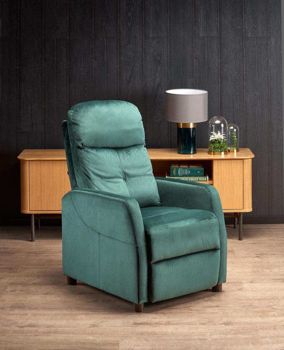 Lounge Chair Felipe 2 | size: Width: 64cm, Height: 103cm, Depth: 84cm | color: Green | image: 7 | variant: 1004647