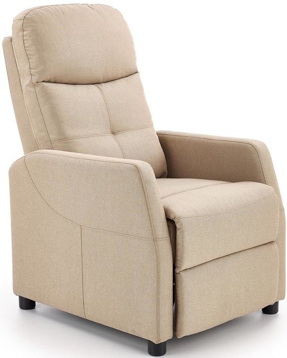 Lounge Chair Felipe | size: Width: 64cm, Height: 103cm, Depth: 84cm | color: Beige | image: 1 | variant: 1004654