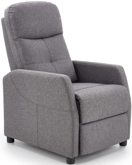 Lounge Chair Felipe | size: Width: 64cm, Height: 103cm, Depth: 84cm | color: Gray | image: 1 | variant: 1004655