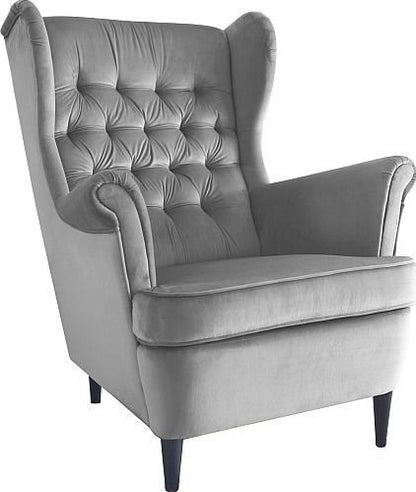 Lounge Chair Harry 1 | size: Width: 68cm, Height: 101cm, Depth: 90cm | color: Gray | image: 1 | variant: 1004996