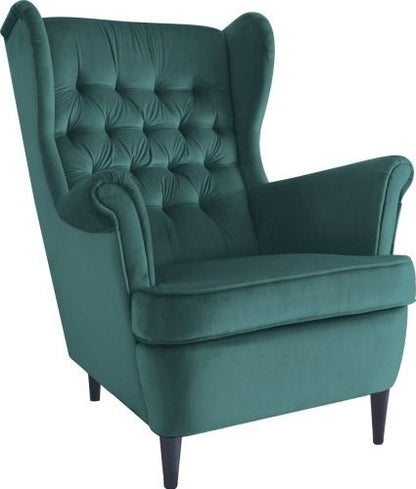 Lounge Chair Harry 1 | size: Width: 68cm, Height: 101cm, Depth: 90cm | color: Green | image: 1 | variant: 1004993