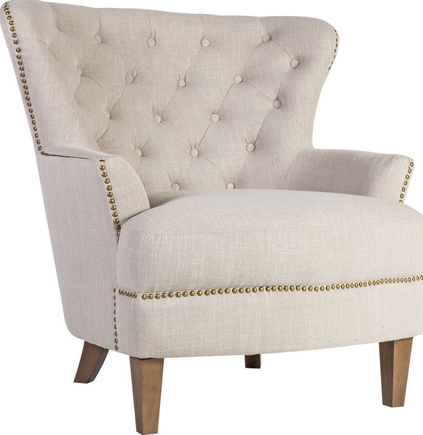 Lounge Chair Holmes 2 | size: Width: 85cm, Height: 98cm, Depth: 79cm | color: Beige | image: 1 | variant: 1011400